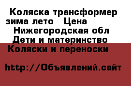 Коляска трансформер зима-лето › Цена ­ 3 600 - Нижегородская обл. Дети и материнство » Коляски и переноски   